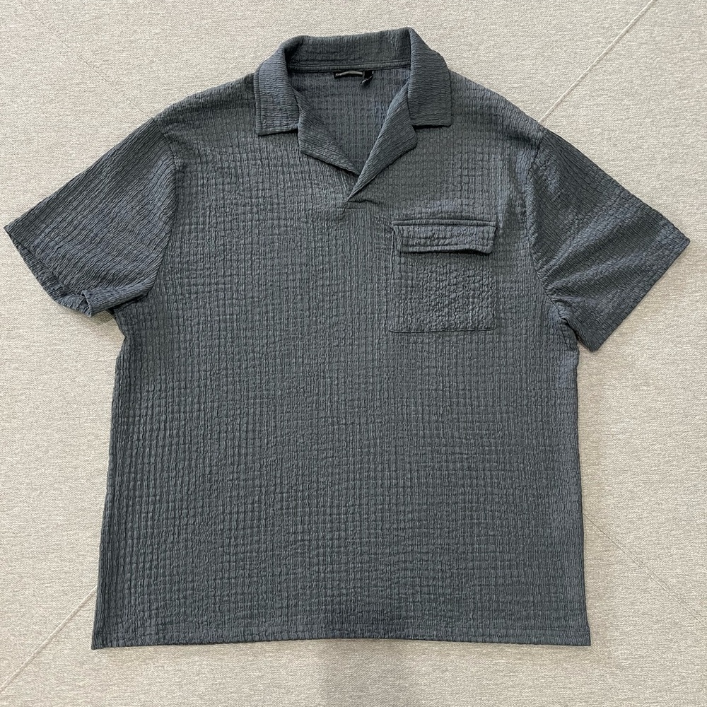 ASOS Design Textured Gray Shirt